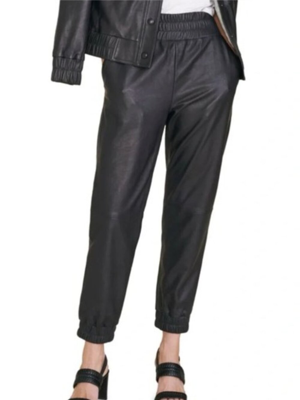 Leather Joggers